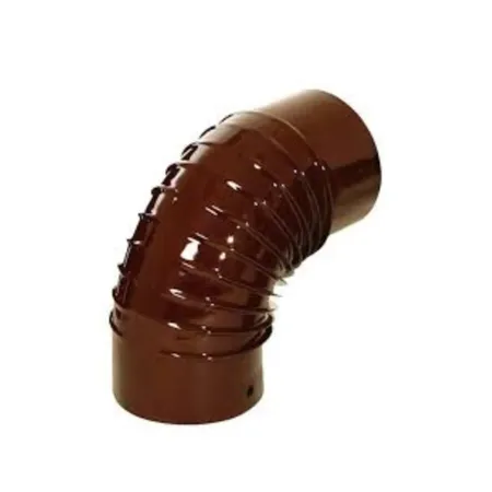 Emaye kahverengi akordıon dirsek 0.40 mm kalınlık 1.sınıf kalite