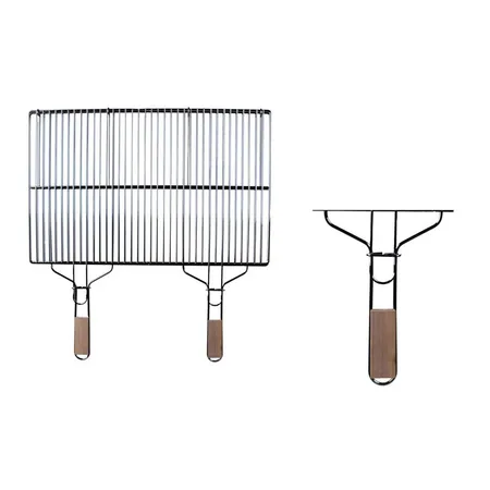 AKTÜRKLER 63x40 Krom Kaplamalı Çift Saplı Izgara